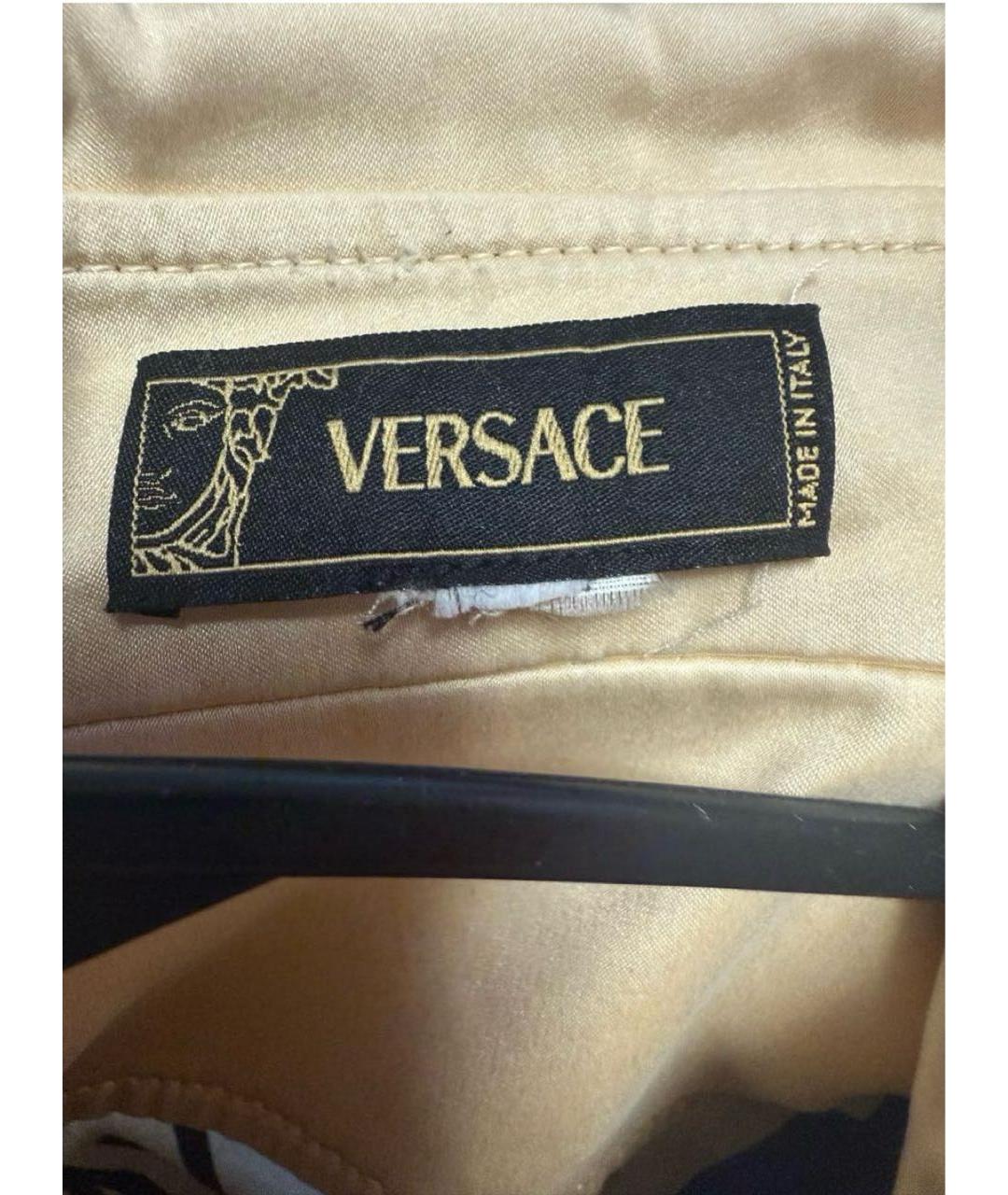 VERSACE Бежевое коктейльное платье, фото 3