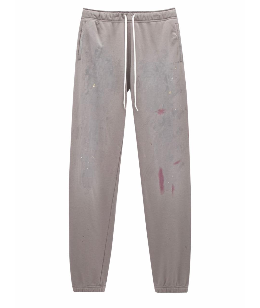 MM6 MAISON MARGIELA Серые хлопковые повседневные брюки, фото 1