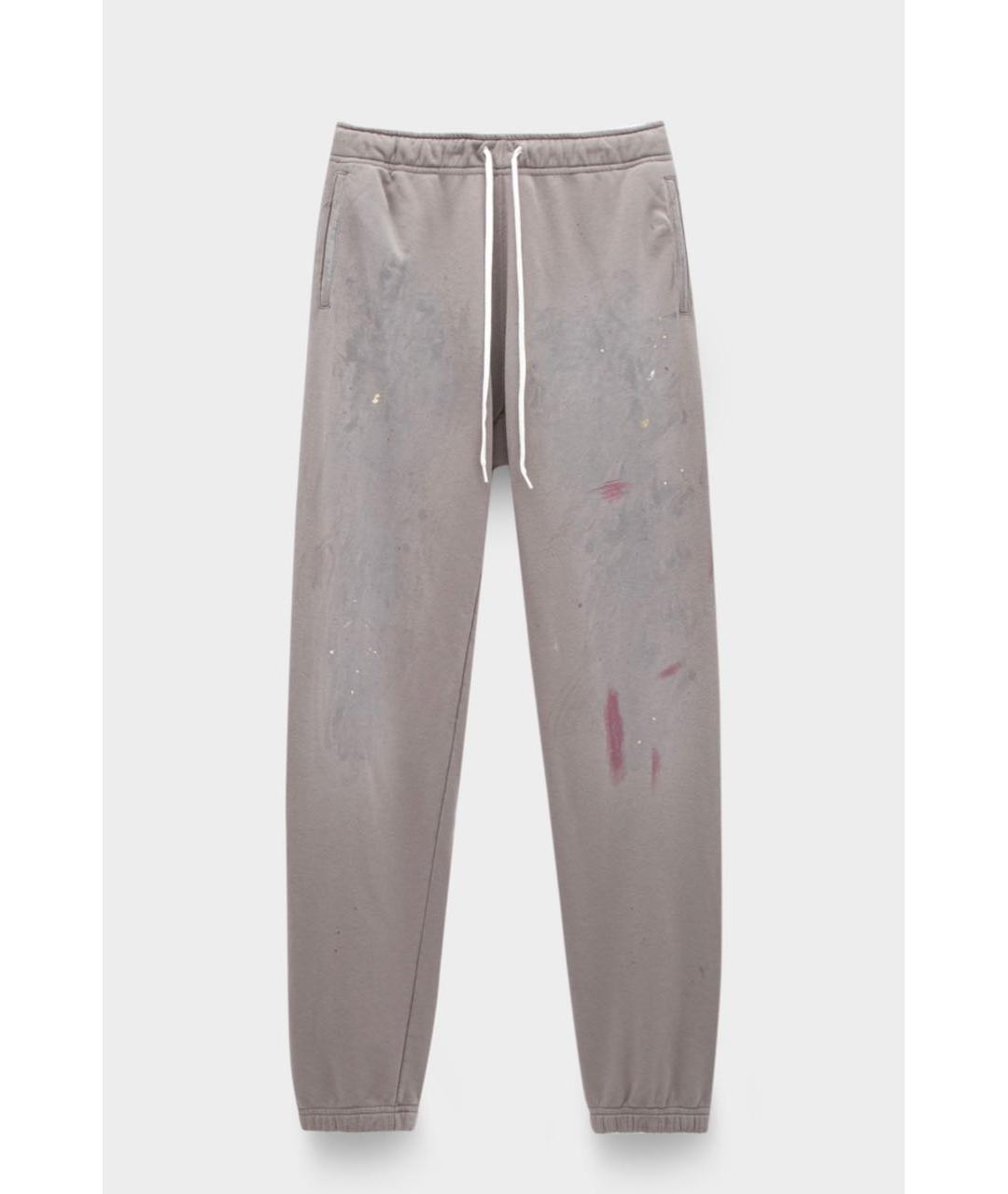 MM6 MAISON MARGIELA Серые хлопковые повседневные брюки, фото 5