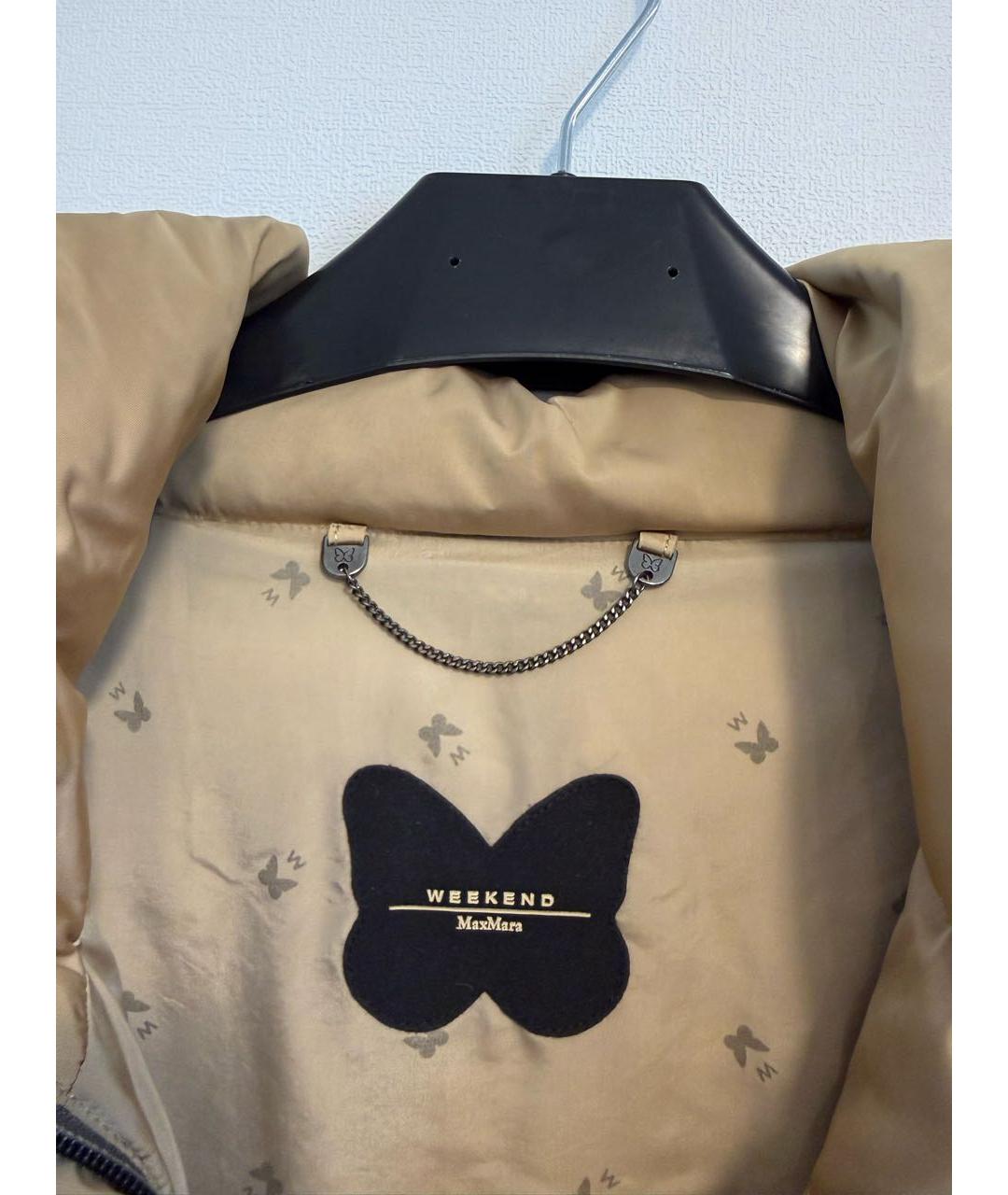 WEEKEND MAX MARA Бежевый пуховик, фото 3