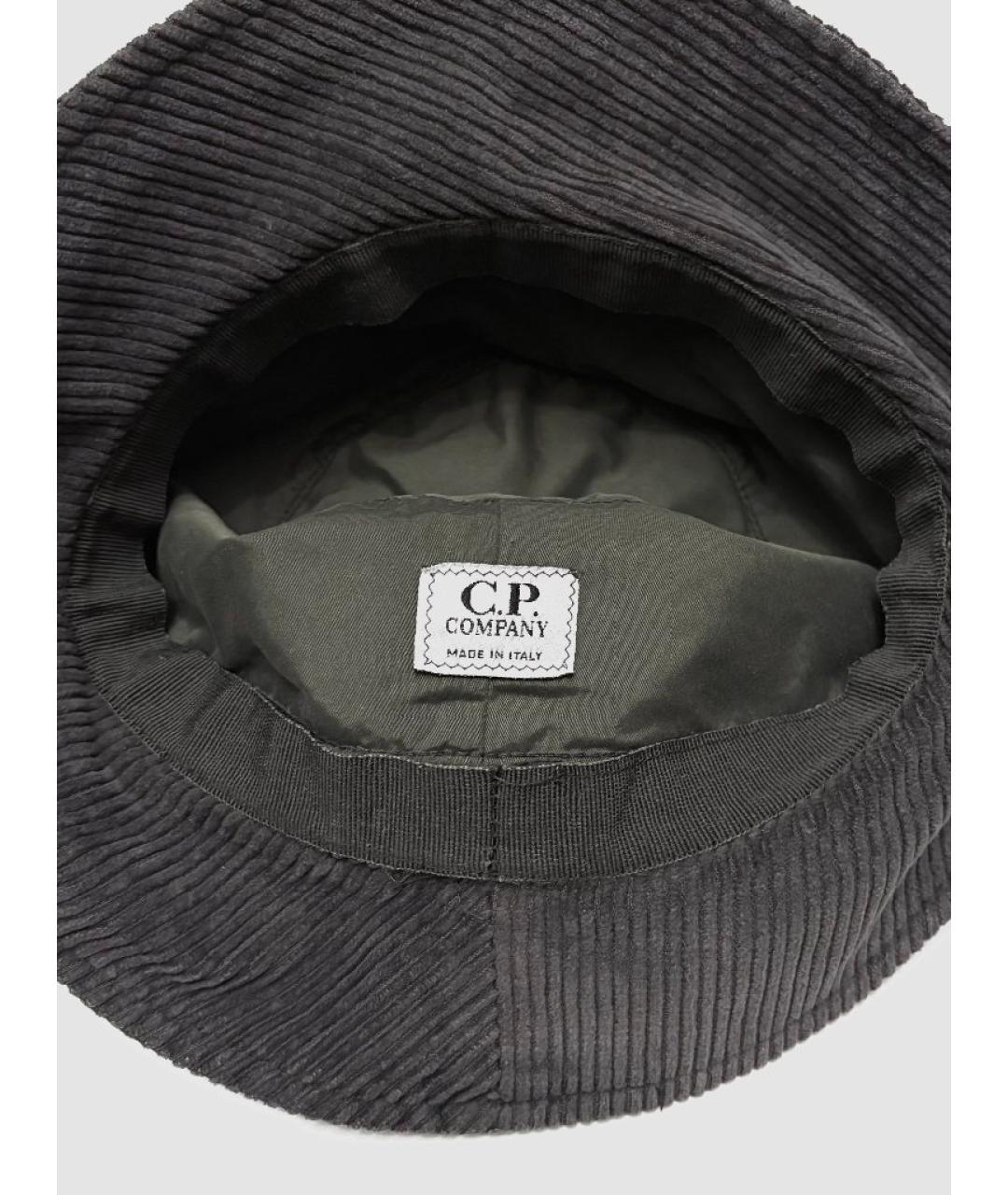 CP COMPANY Хаки бархатная шляпа, фото 6