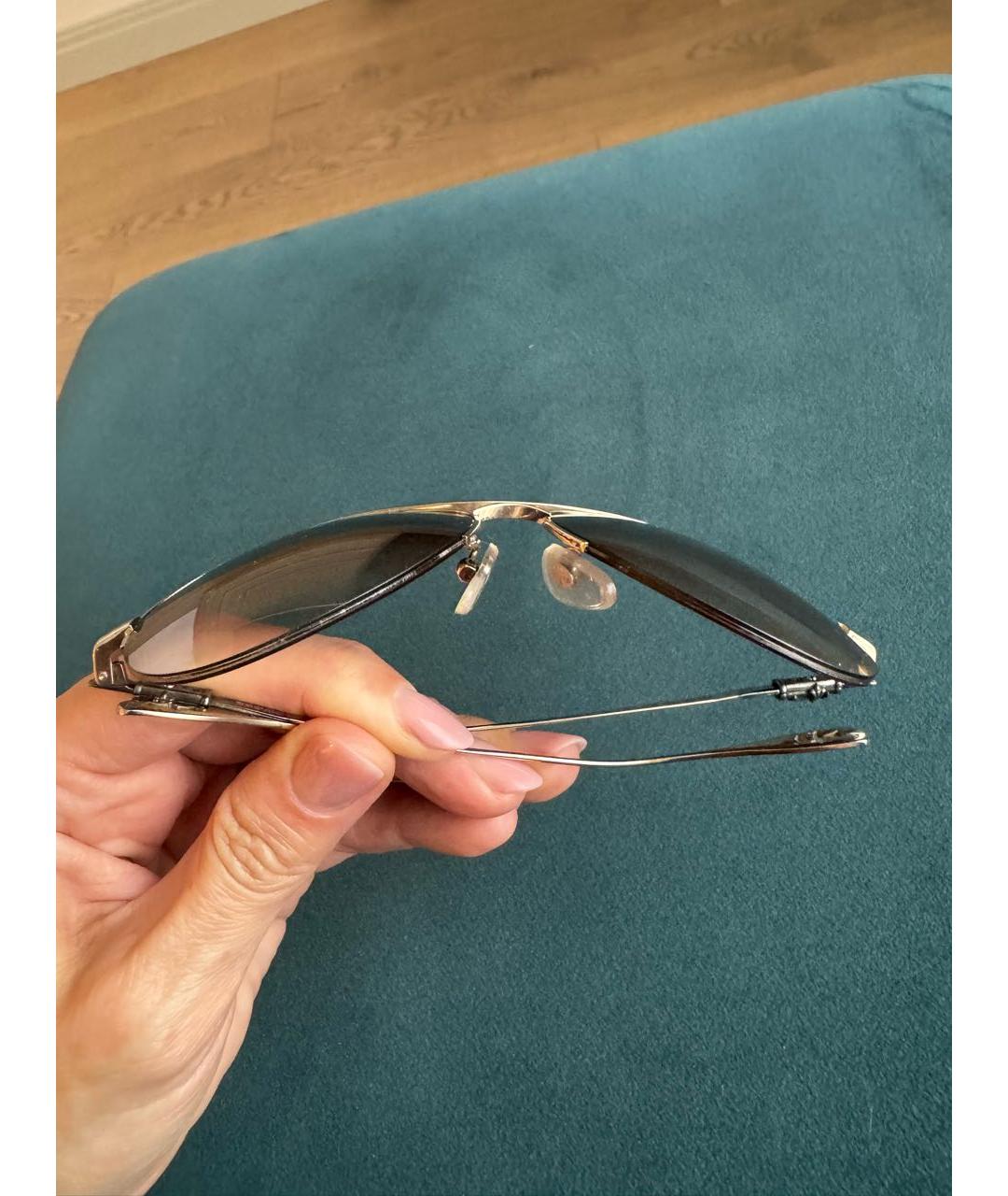 CHROME HEARTS Серебряные металлические солнцезащитные очки, фото 7