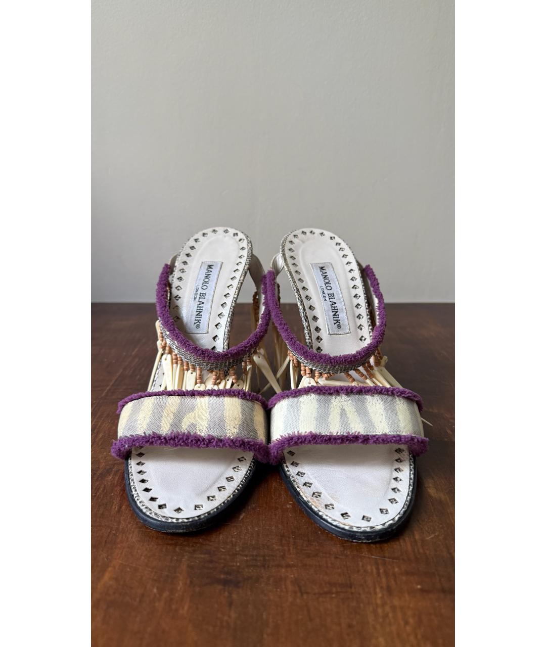 MANOLO BLAHNIK Мульти босоножки, фото 3
