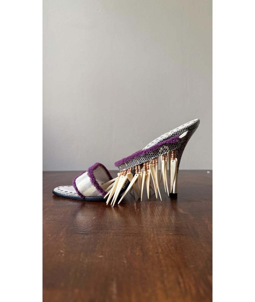 MANOLO BLAHNIK Мульти босоножки, фото 9
