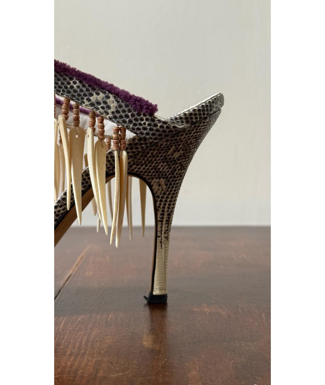 MANOLO BLAHNIK Мульти босоножки, фото 5