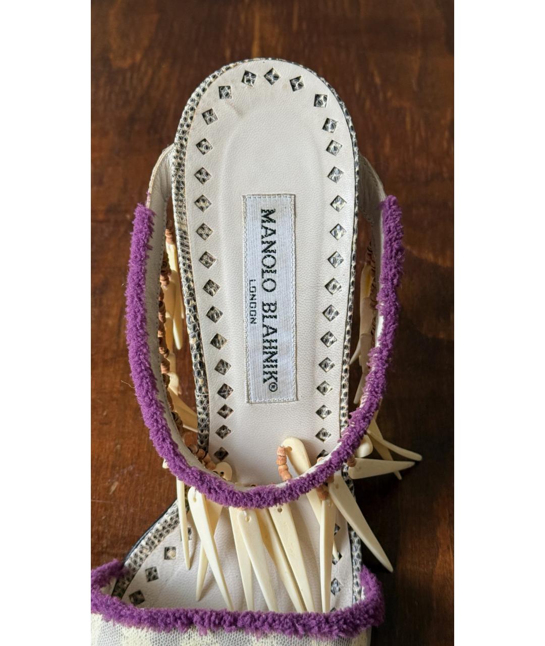 MANOLO BLAHNIK Мульти босоножки, фото 8