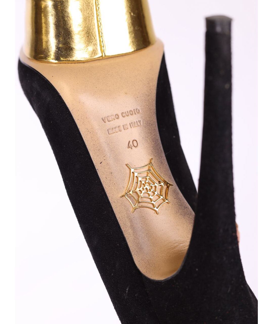 CHARLOTTE OLYMPIA Черные замшевые туфли, фото 7