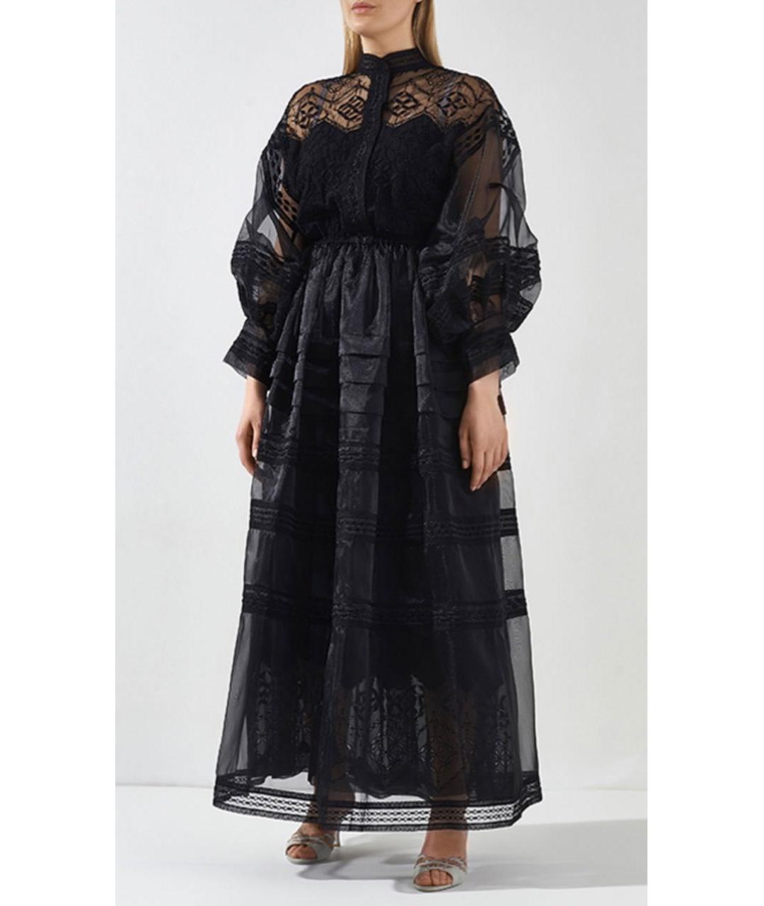 ERMANNO SCERVINO Черное полиэстеровое вечернее платье, фото 2