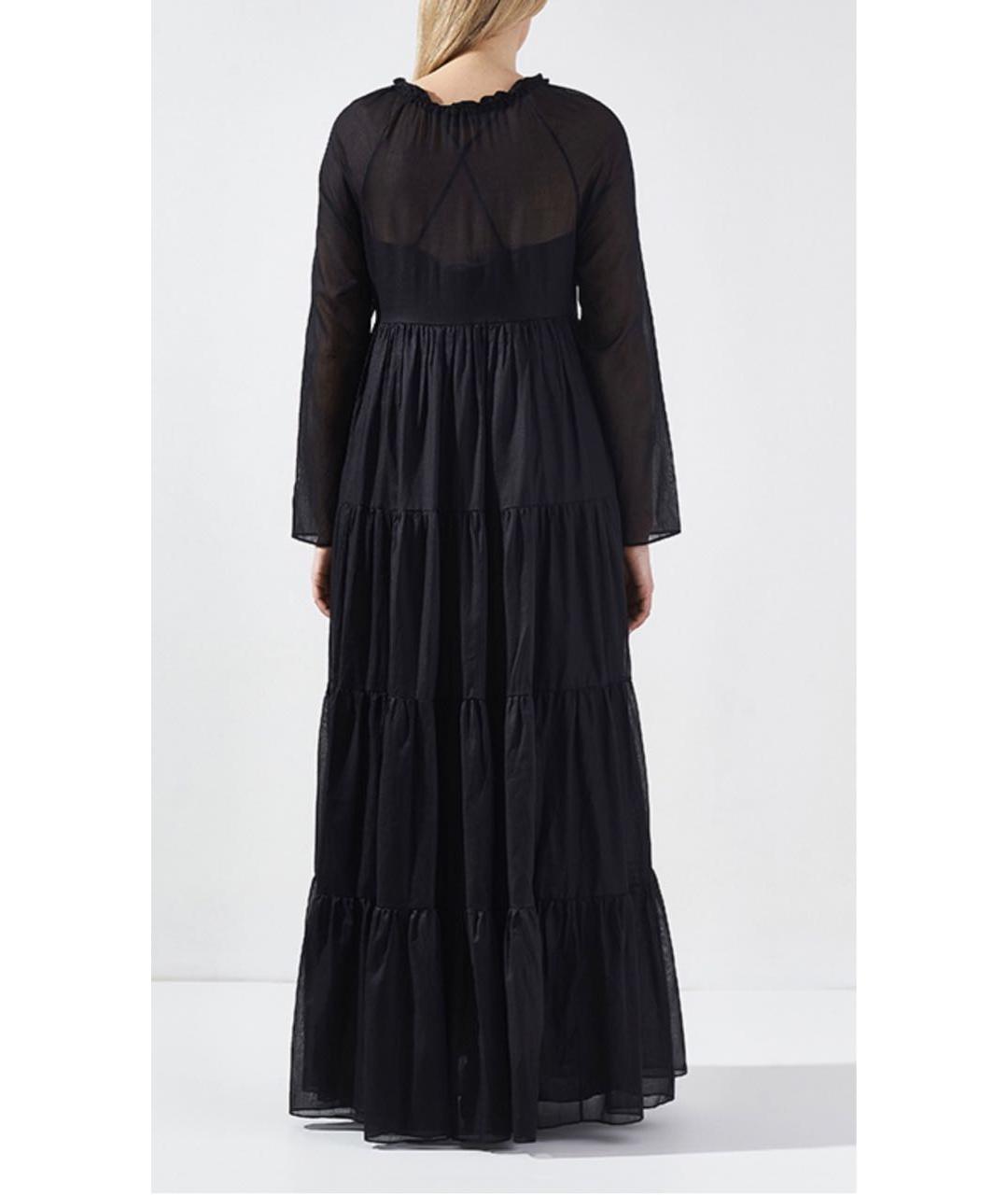 ERMANNO SCERVINO Черное хлопковое повседневное платье, фото 3