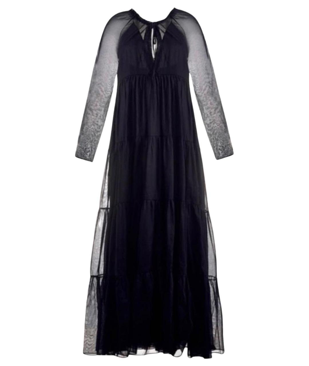 ERMANNO SCERVINO Черное хлопковое повседневное платье, фото 1