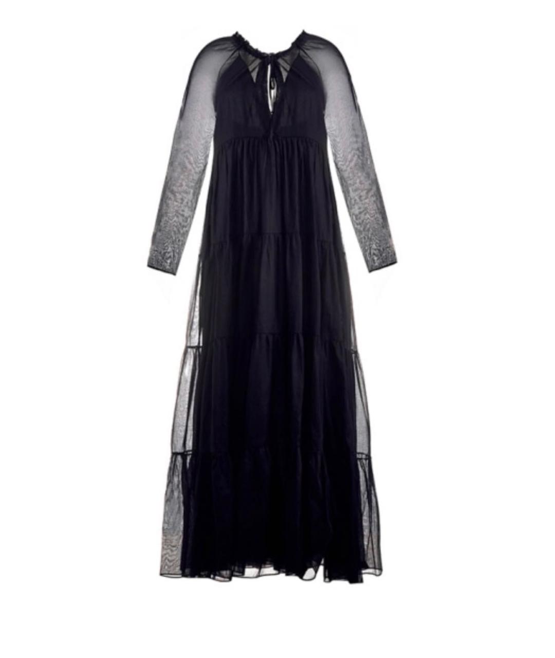 ERMANNO SCERVINO Черное хлопковое повседневное платье, фото 5