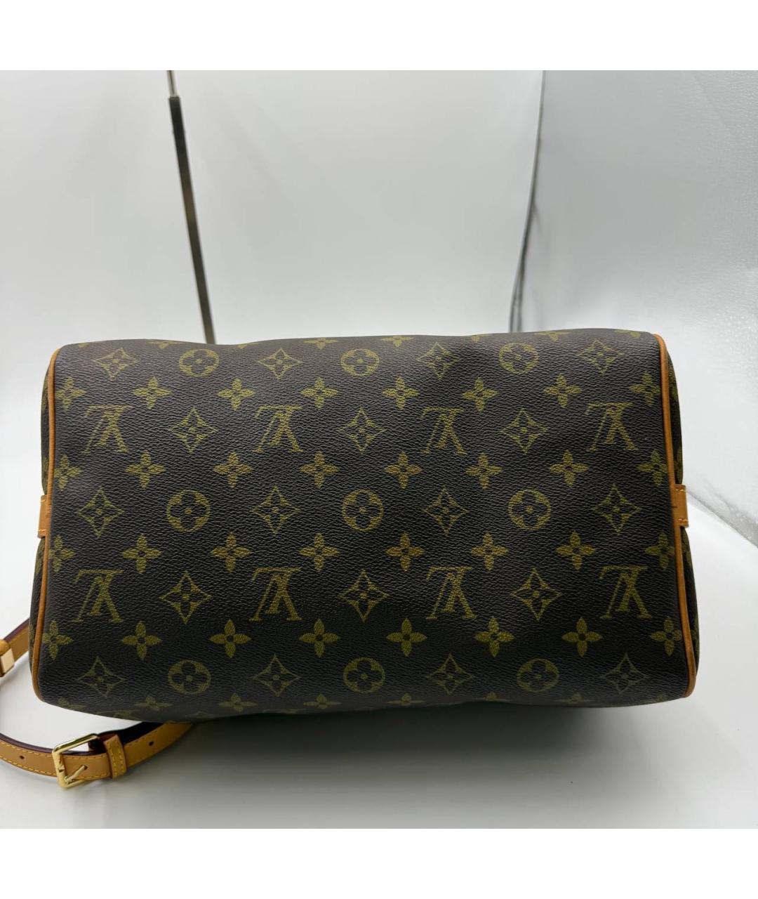 LOUIS VUITTON Коричневая сумка с короткими ручками, фото 3