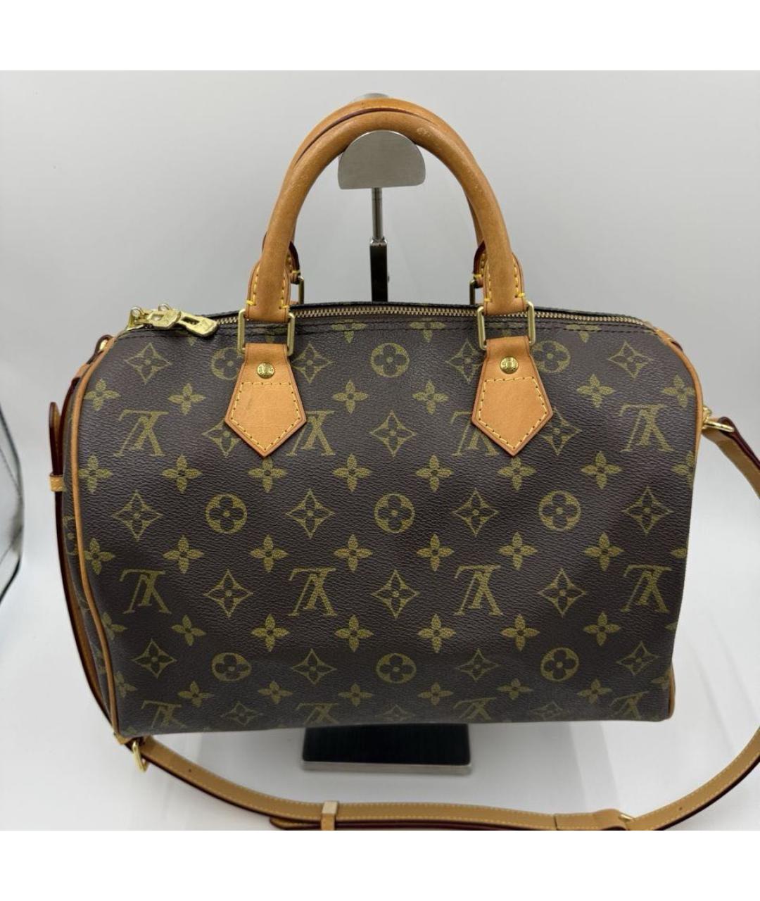 LOUIS VUITTON Коричневая сумка с короткими ручками, фото 4