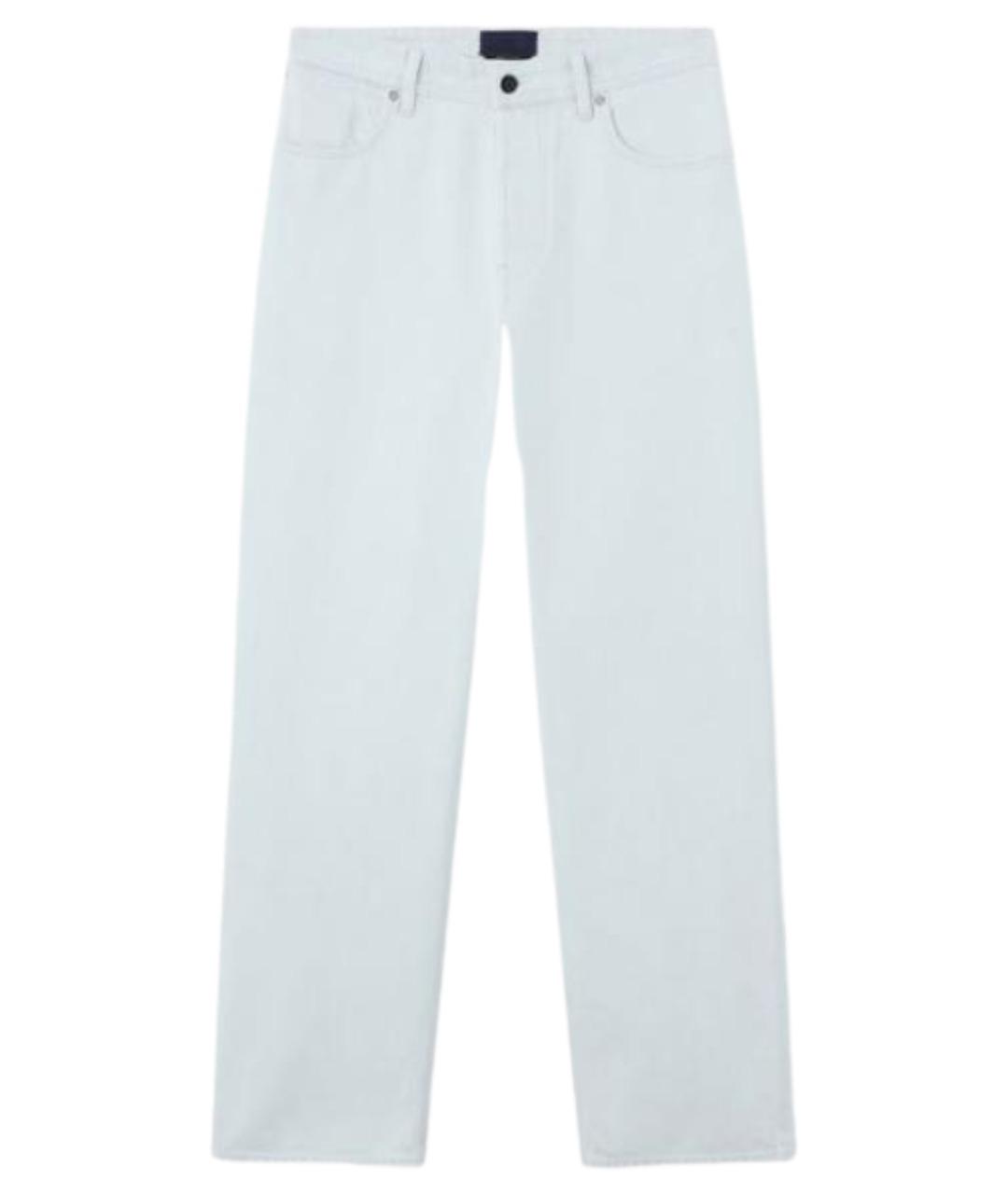 STONE ISLAND Голубые хлопковые прямые джинсы, фото 1