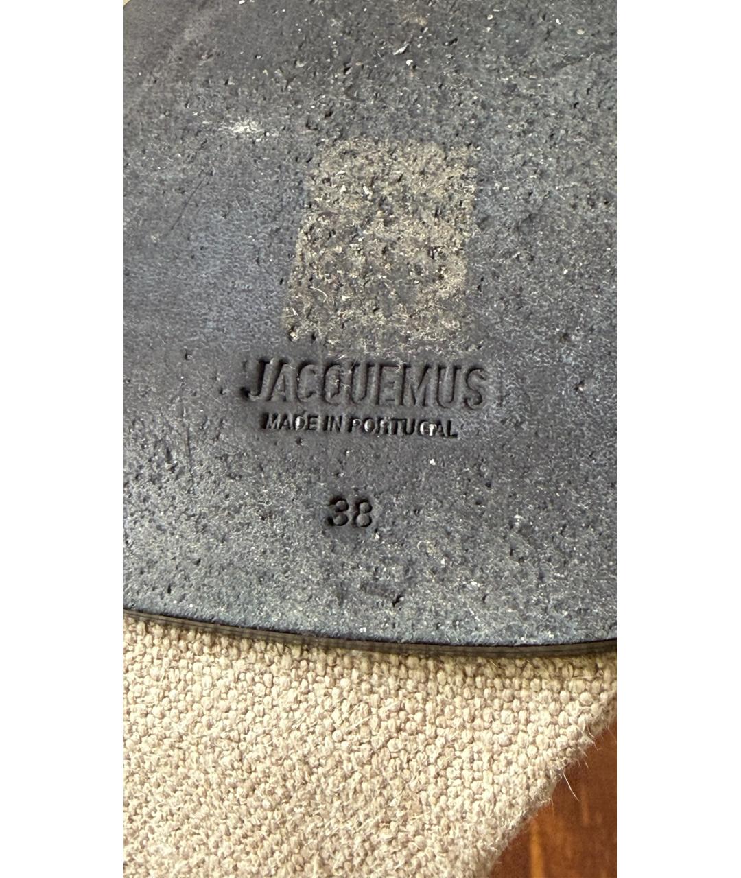 JACQUEMUS Черные босоножки, фото 9