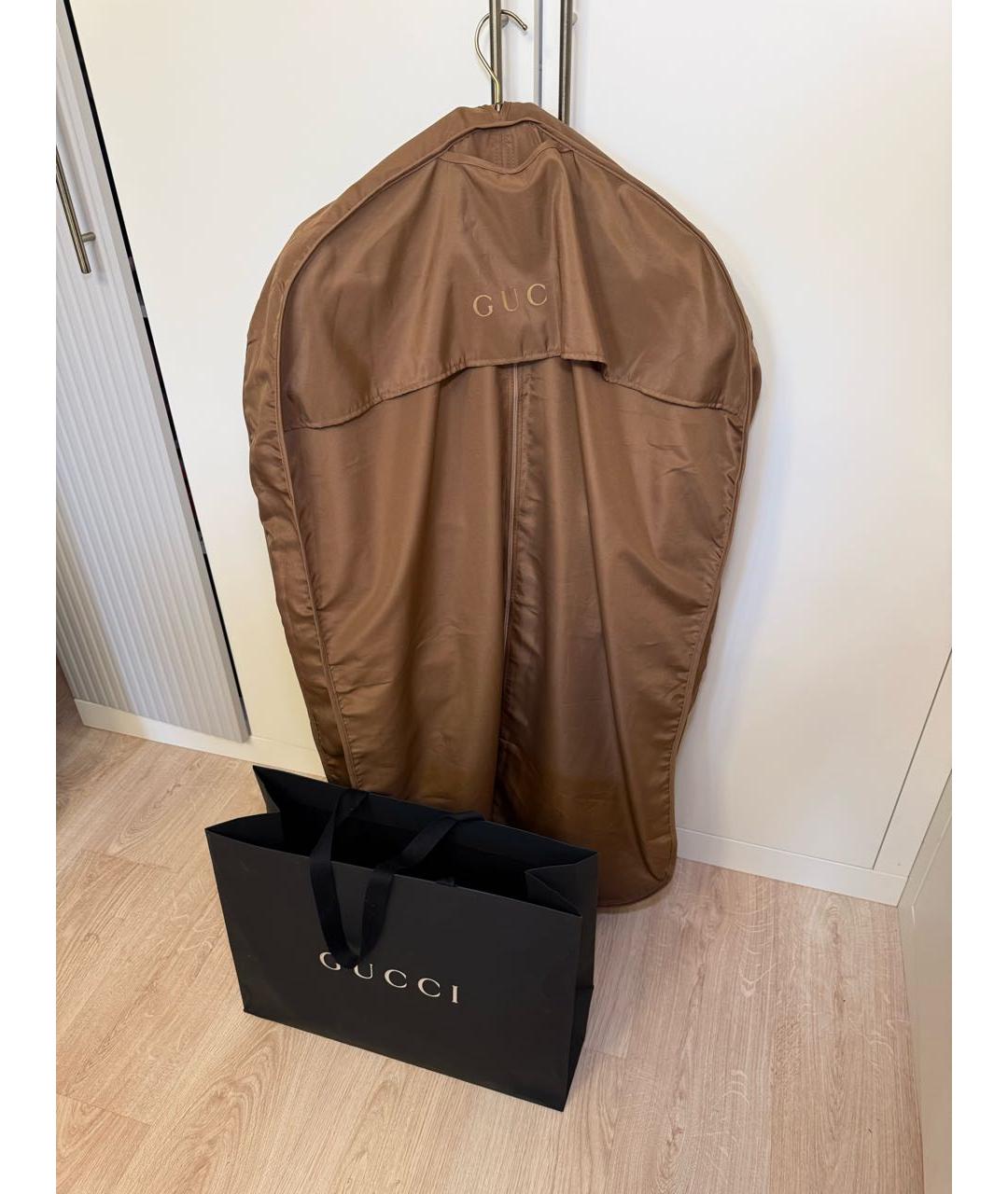 GUCCI Оранжевая кожаная куртка, фото 5
