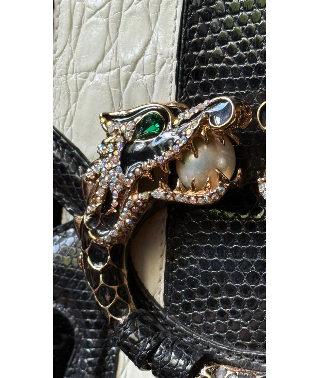 GUCCI Черная кожаная сумка с короткими ручками, фото 8