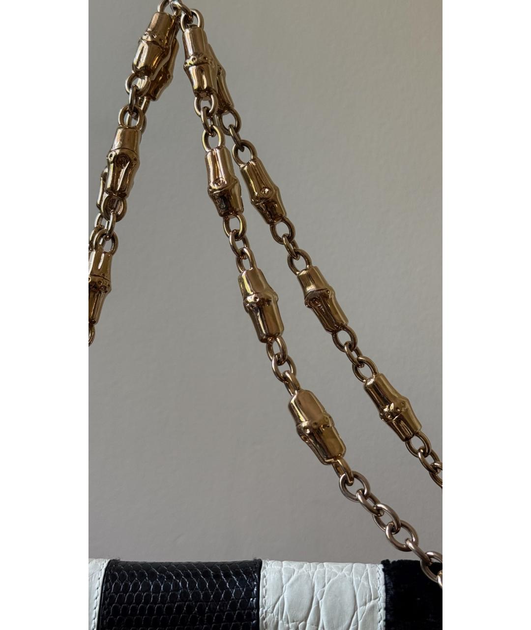 GUCCI Черная кожаная сумка с короткими ручками, фото 3