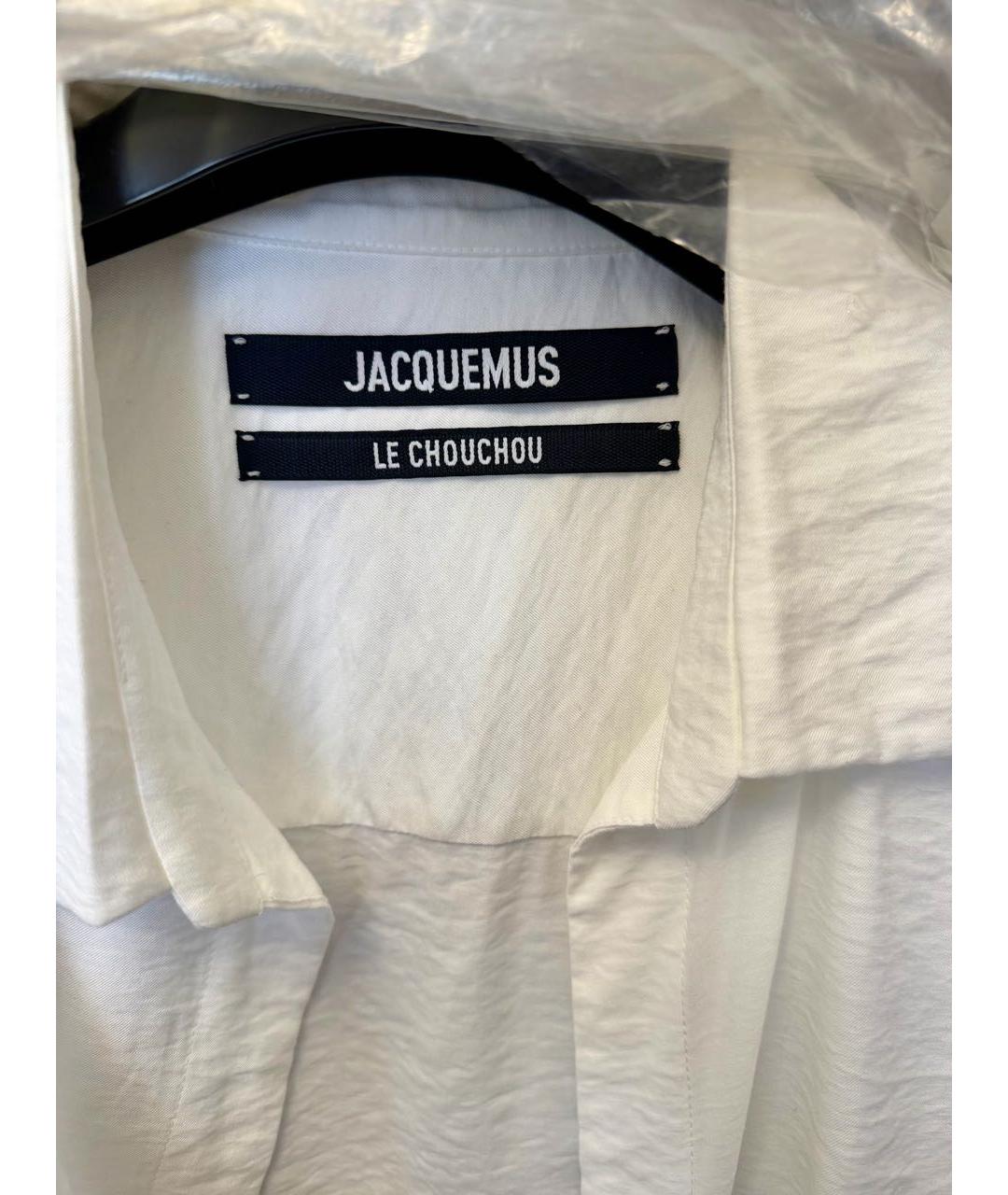 JACQUEMUS Белая вискозная рубашка, фото 3