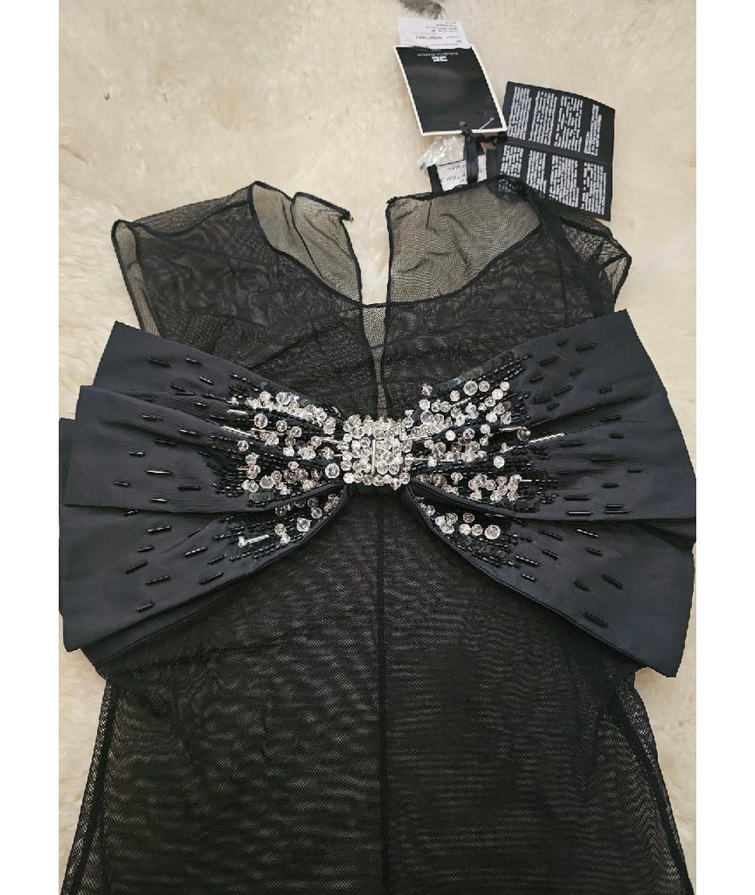 ELISABETTA FRANCHI Черное сетчатое боди, фото 3