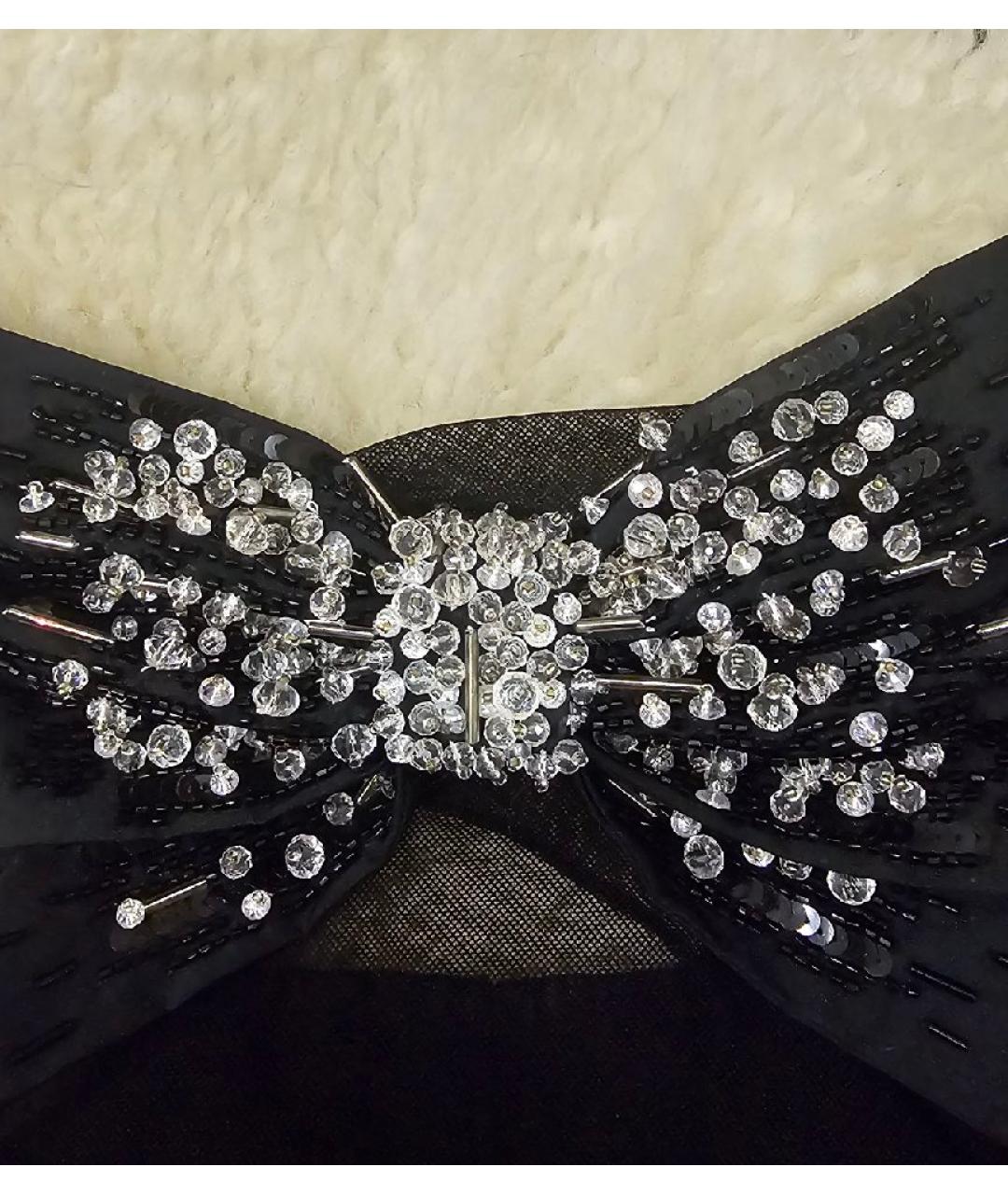 ELISABETTA FRANCHI Черное сетчатое боди, фото 4