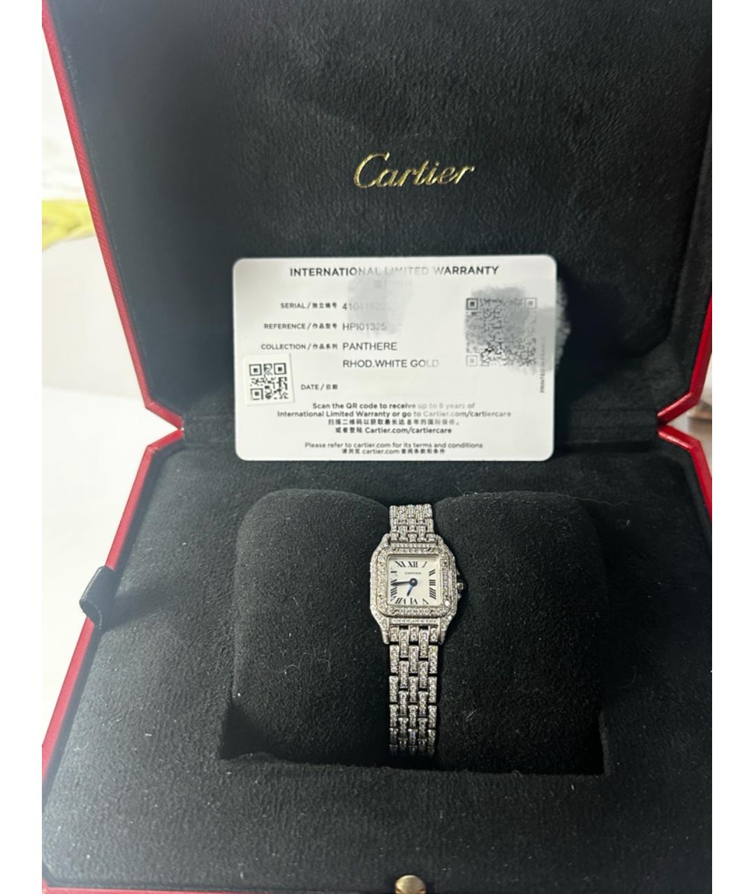 CARTIER Белые часы из белого золота, фото 2