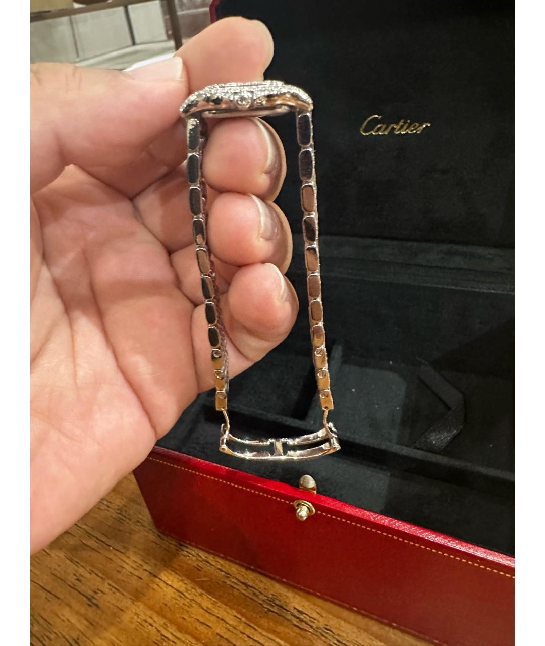 CARTIER Белые часы из белого золота, фото 6