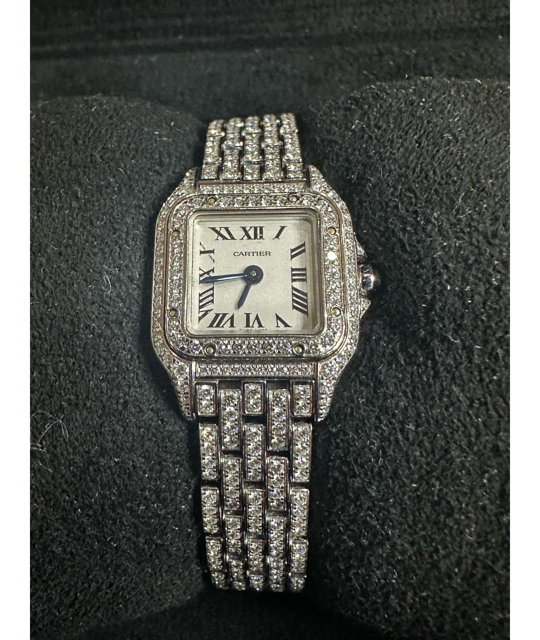 CARTIER Белые часы из белого золота, фото 4