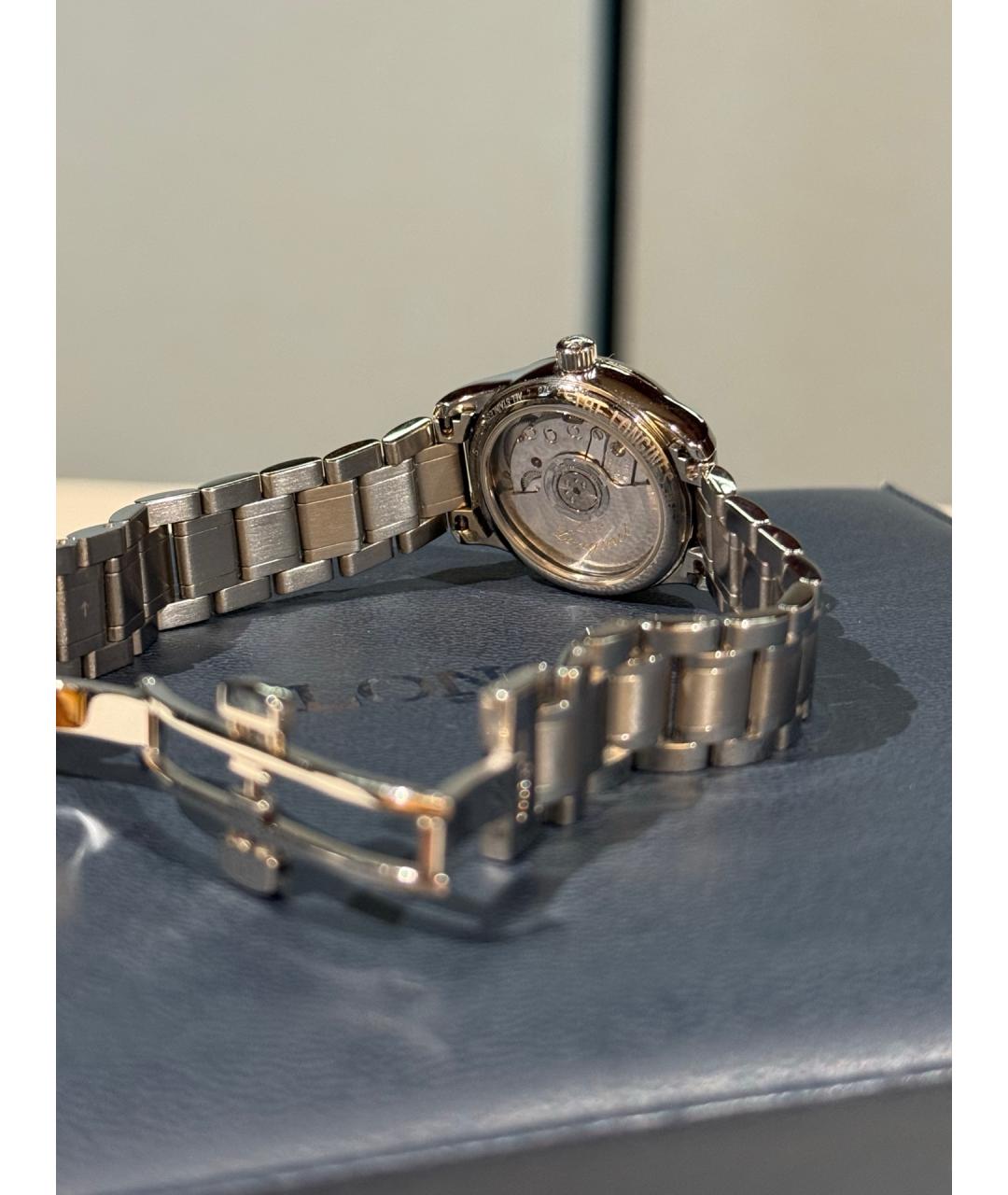 LONGINES Белые стальные часы, фото 3