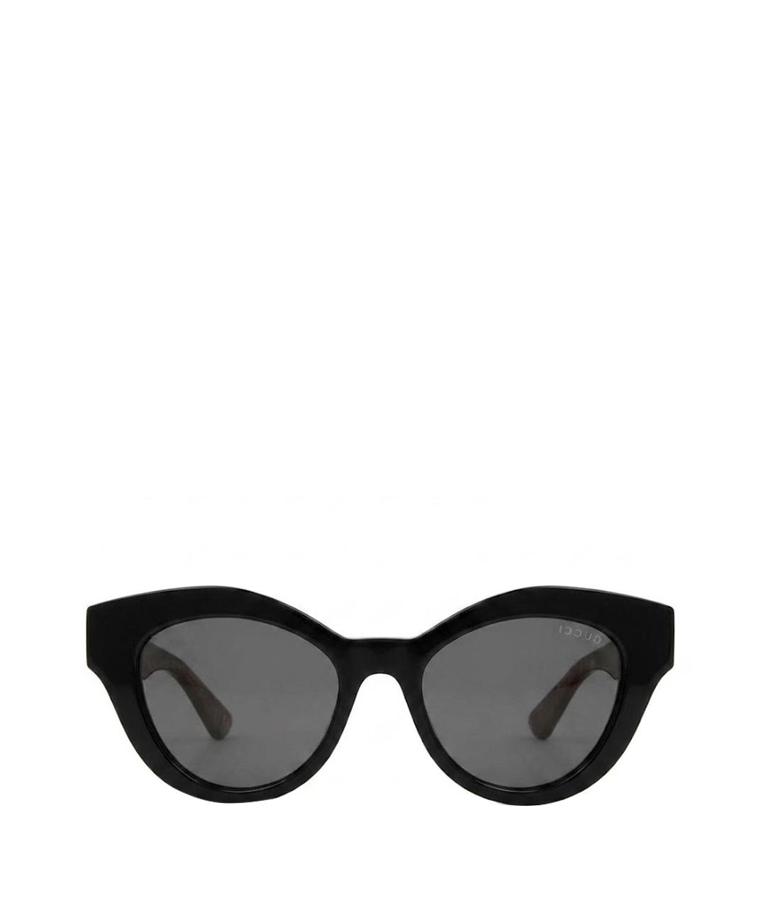 GUCCI Черные пластиковые солнцезащитные очки, фото 1
