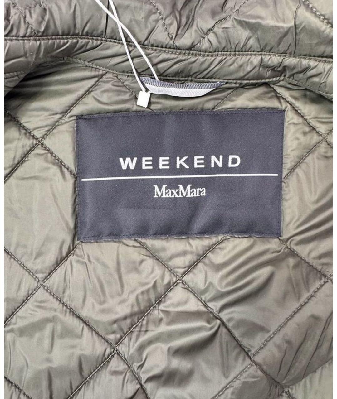 WEEKEND MAX MARA Зеленая полиэстеровая куртка, фото 3