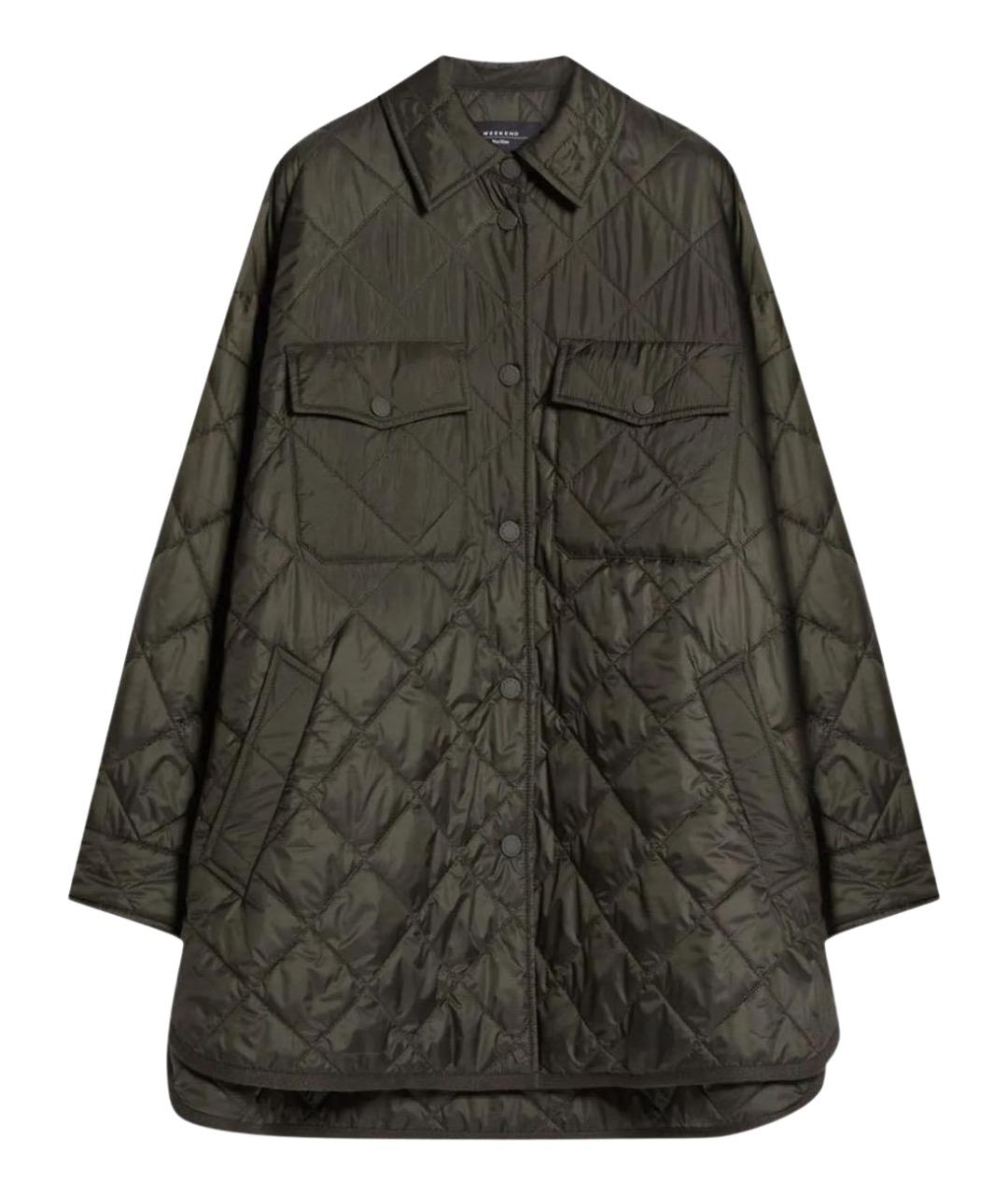 WEEKEND MAX MARA Зеленая полиэстеровая куртка, фото 1