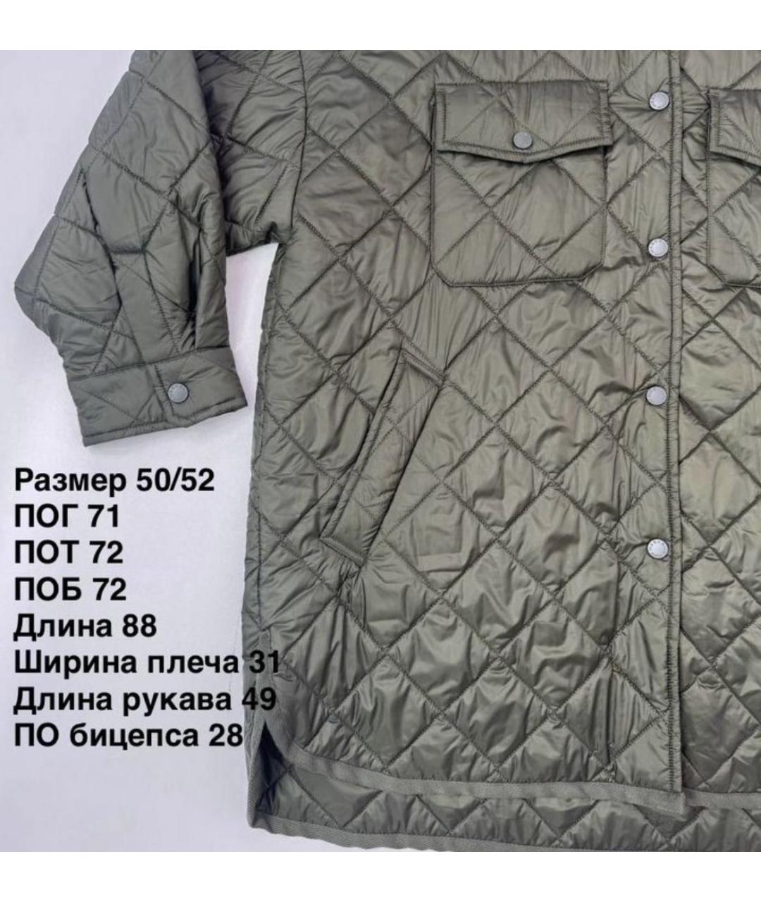WEEKEND MAX MARA Зеленая полиэстеровая куртка, фото 6