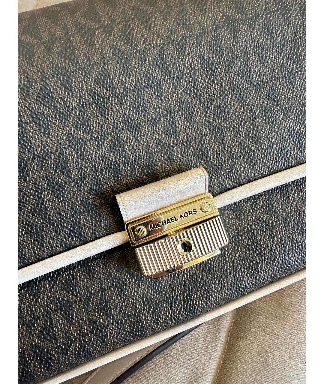 MICHAEL KORS Коричневая сумка через плечо, фото 2