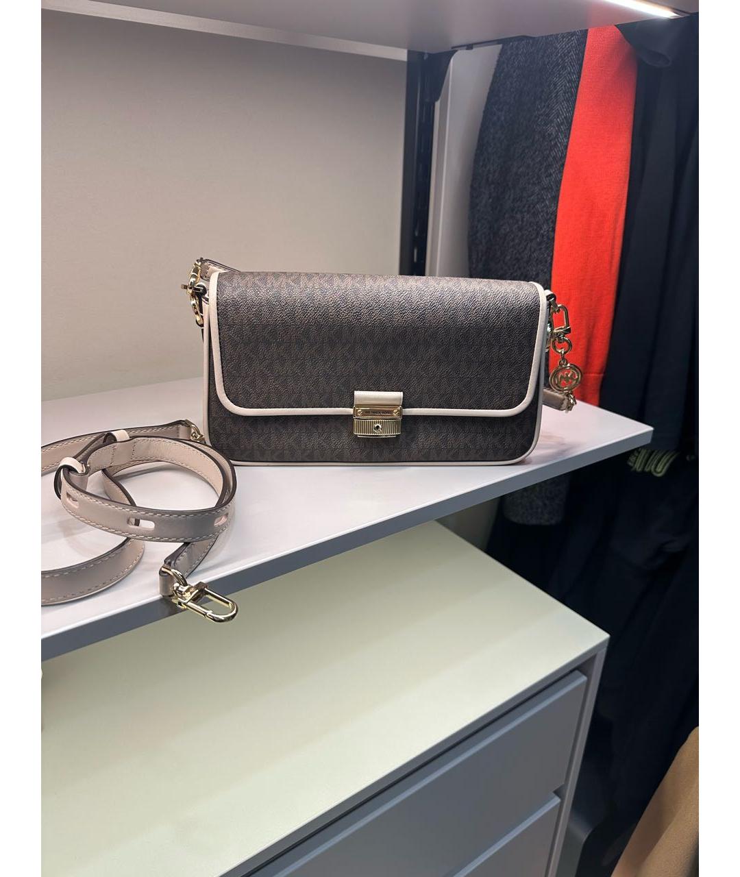 MICHAEL KORS Коричневая сумка через плечо, фото 5
