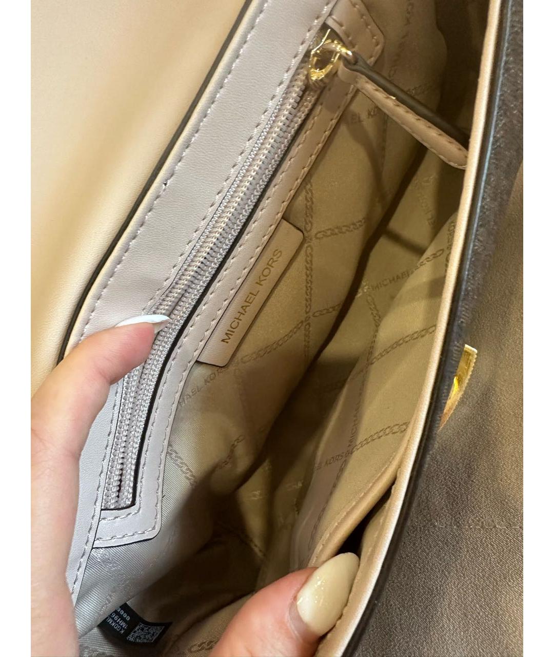 MICHAEL KORS Коричневая сумка через плечо, фото 4