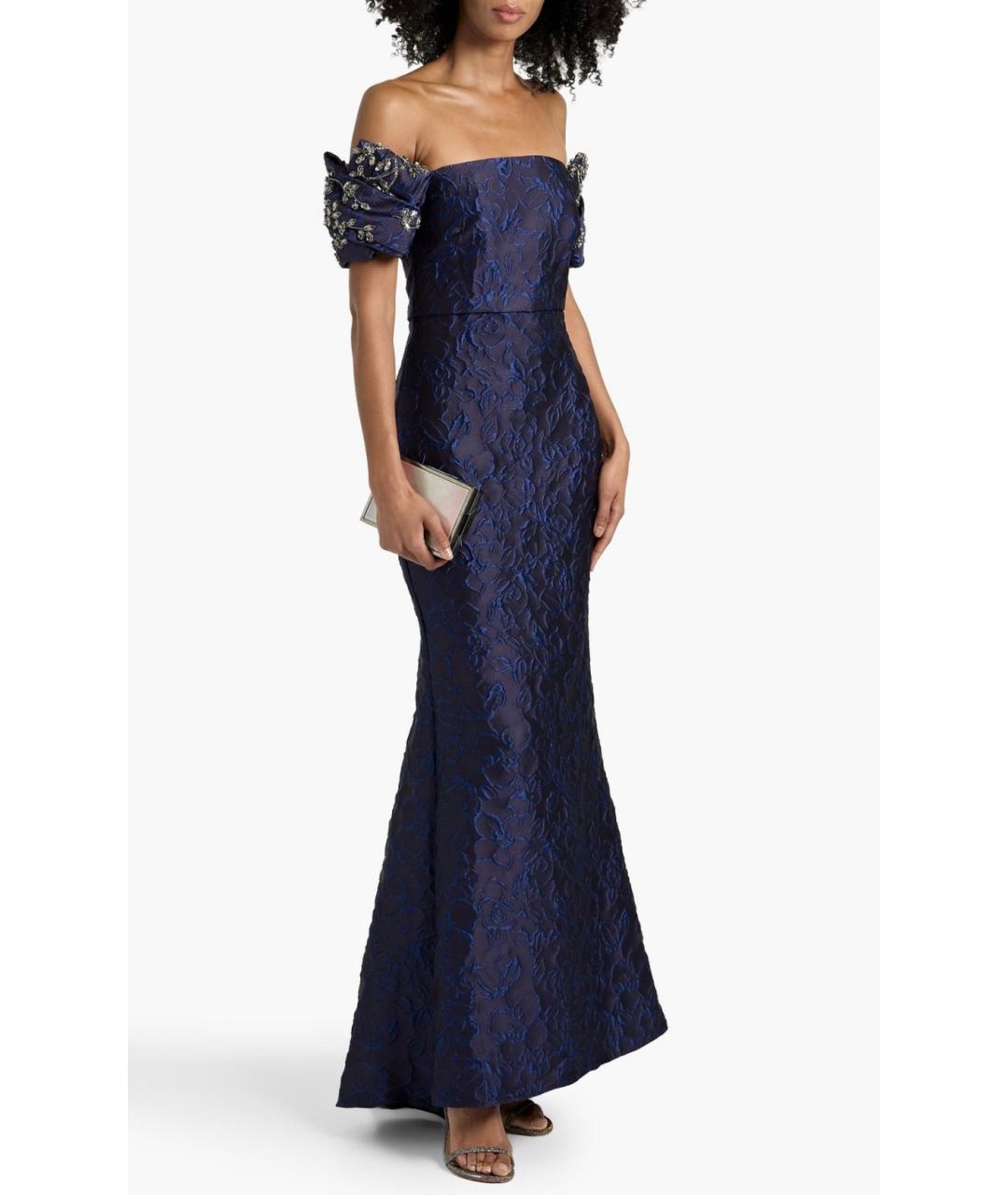 BADGLEY MISCHKA Темно-синее полиэстеровое вечернее платье, фото 2