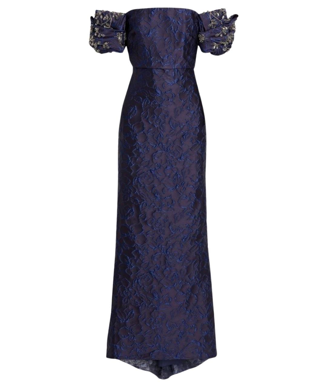BADGLEY MISCHKA Темно-синее полиэстеровое вечернее платье, фото 1