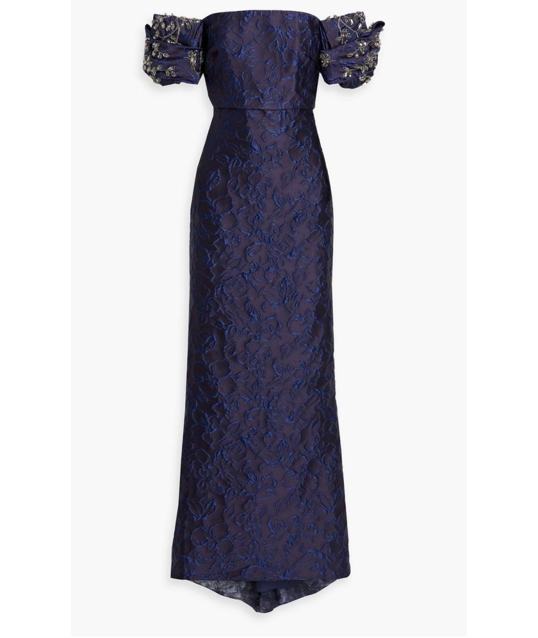 BADGLEY MISCHKA Темно-синее полиэстеровое вечернее платье, фото 4