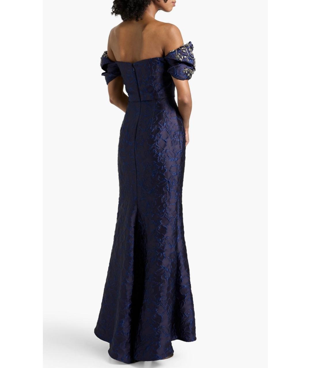 BADGLEY MISCHKA Темно-синее полиэстеровое вечернее платье, фото 3