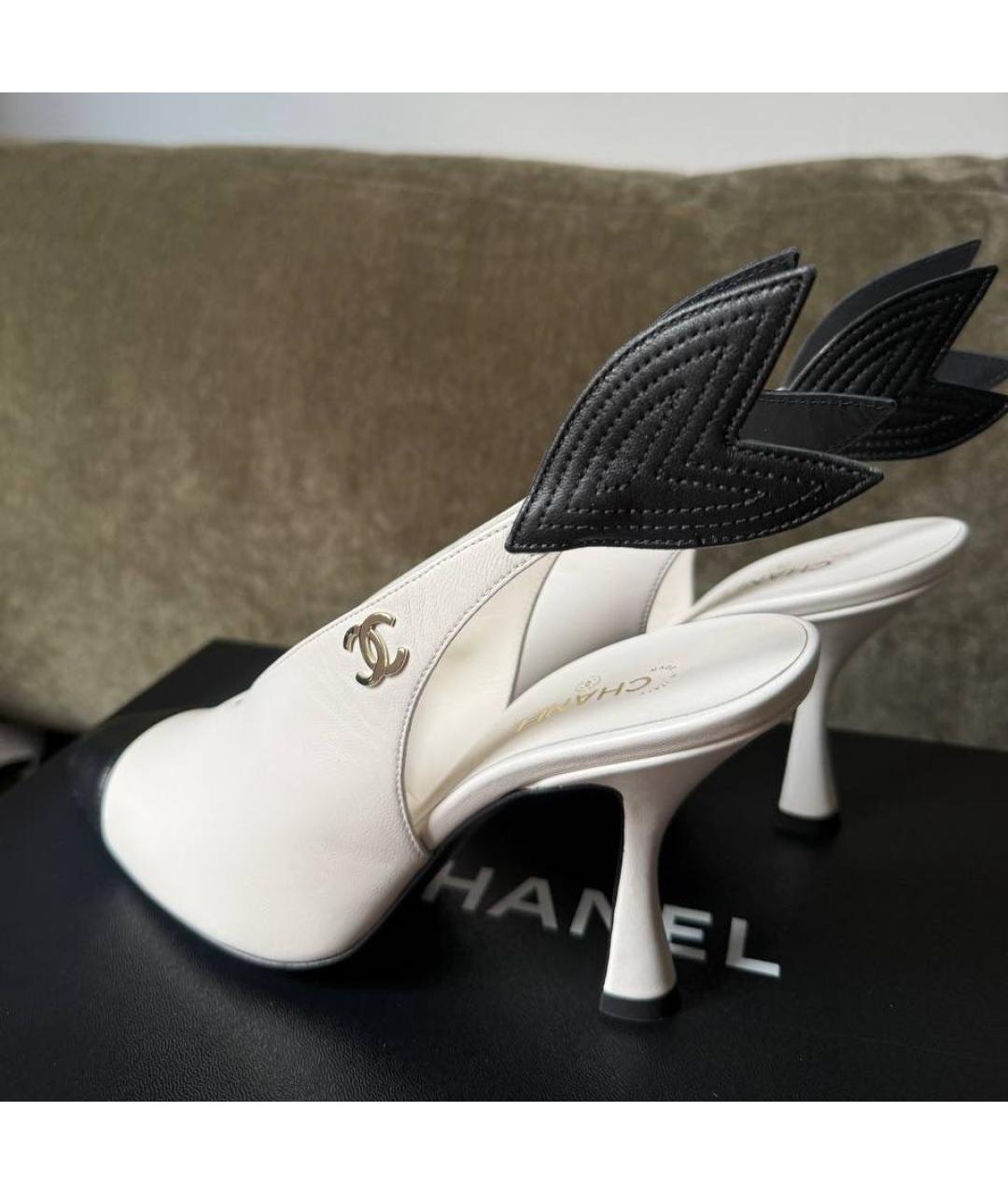 CHANEL Мульти кожаные туфли, фото 4