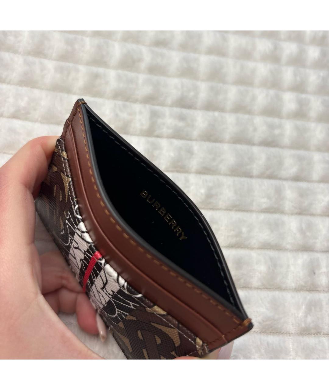 BURBERRY Коричневый кардхолдер, фото 4