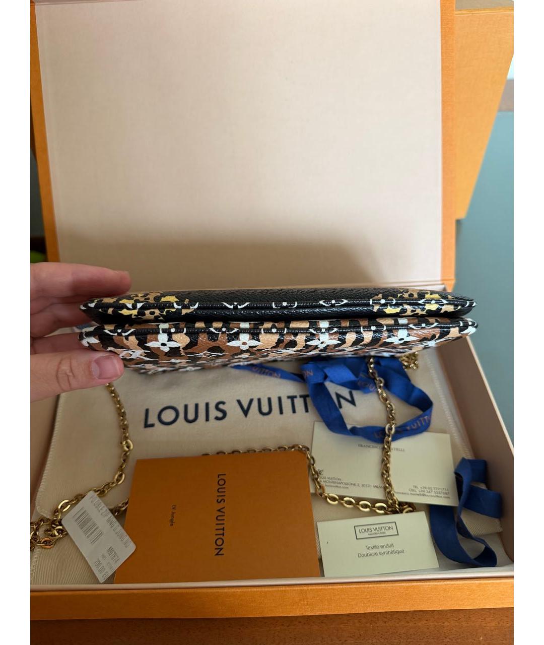 LOUIS VUITTON Черная сумка через плечо, фото 5