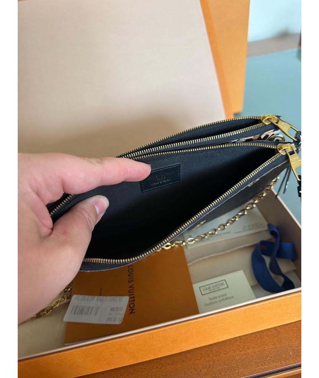 LOUIS VUITTON Черная сумка через плечо, фото 8