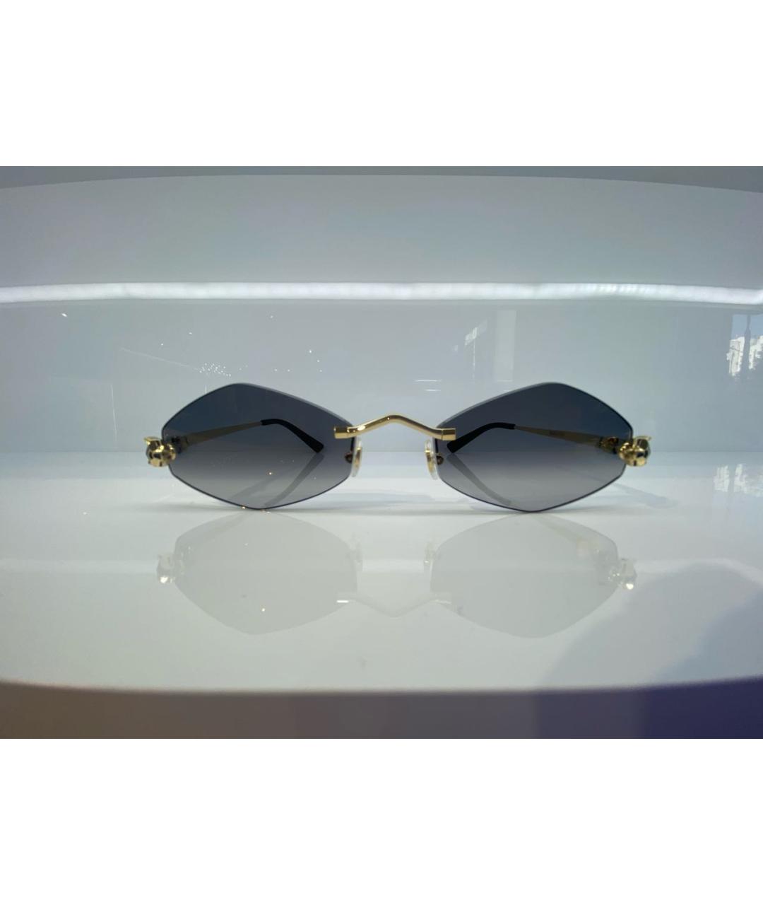 CARTIER Золотые металлические солнцезащитные очки, фото 4