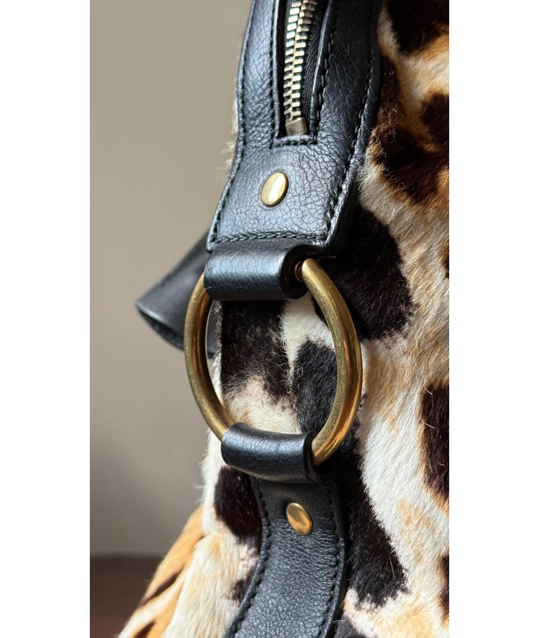 SAINT LAURENT Коричневая сумка тоут, фото 5