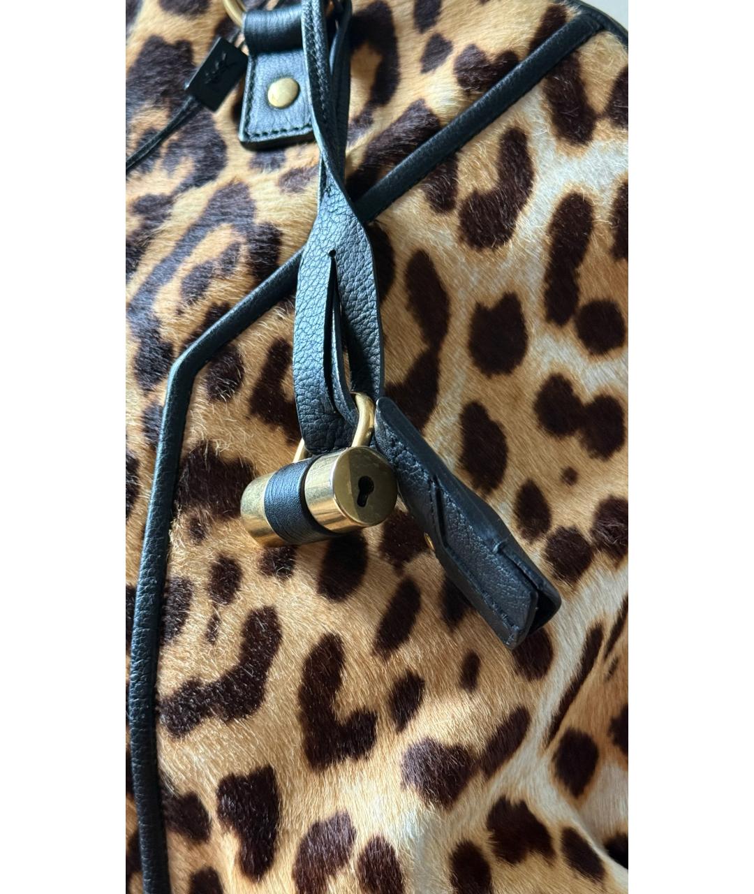SAINT LAURENT Коричневая сумка тоут, фото 4