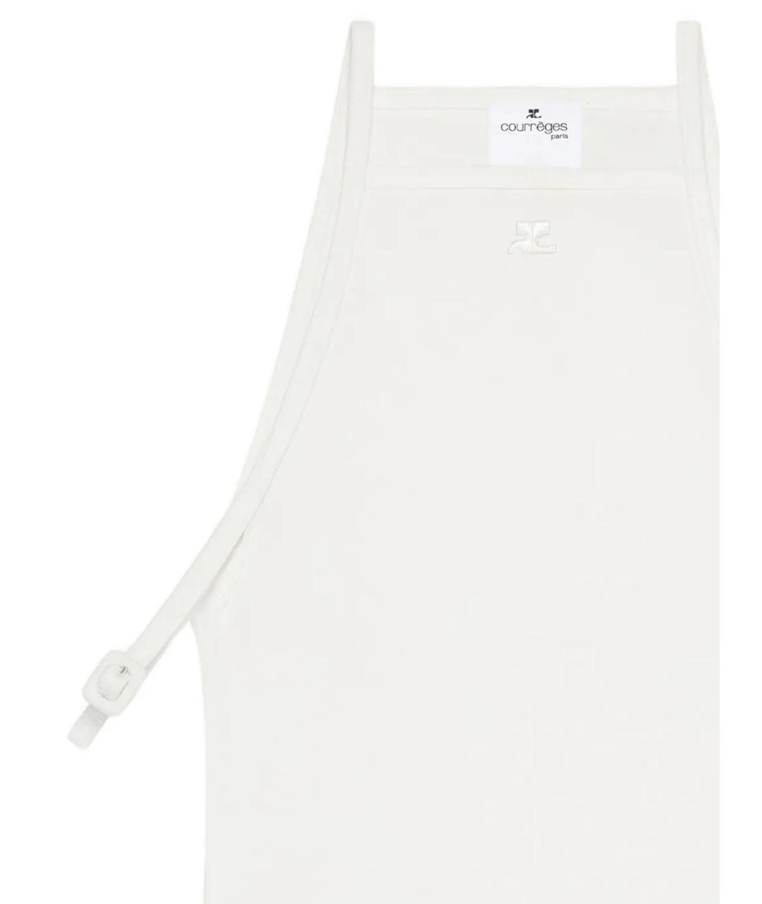 COURREGES Белая хлопковая майка, фото 2