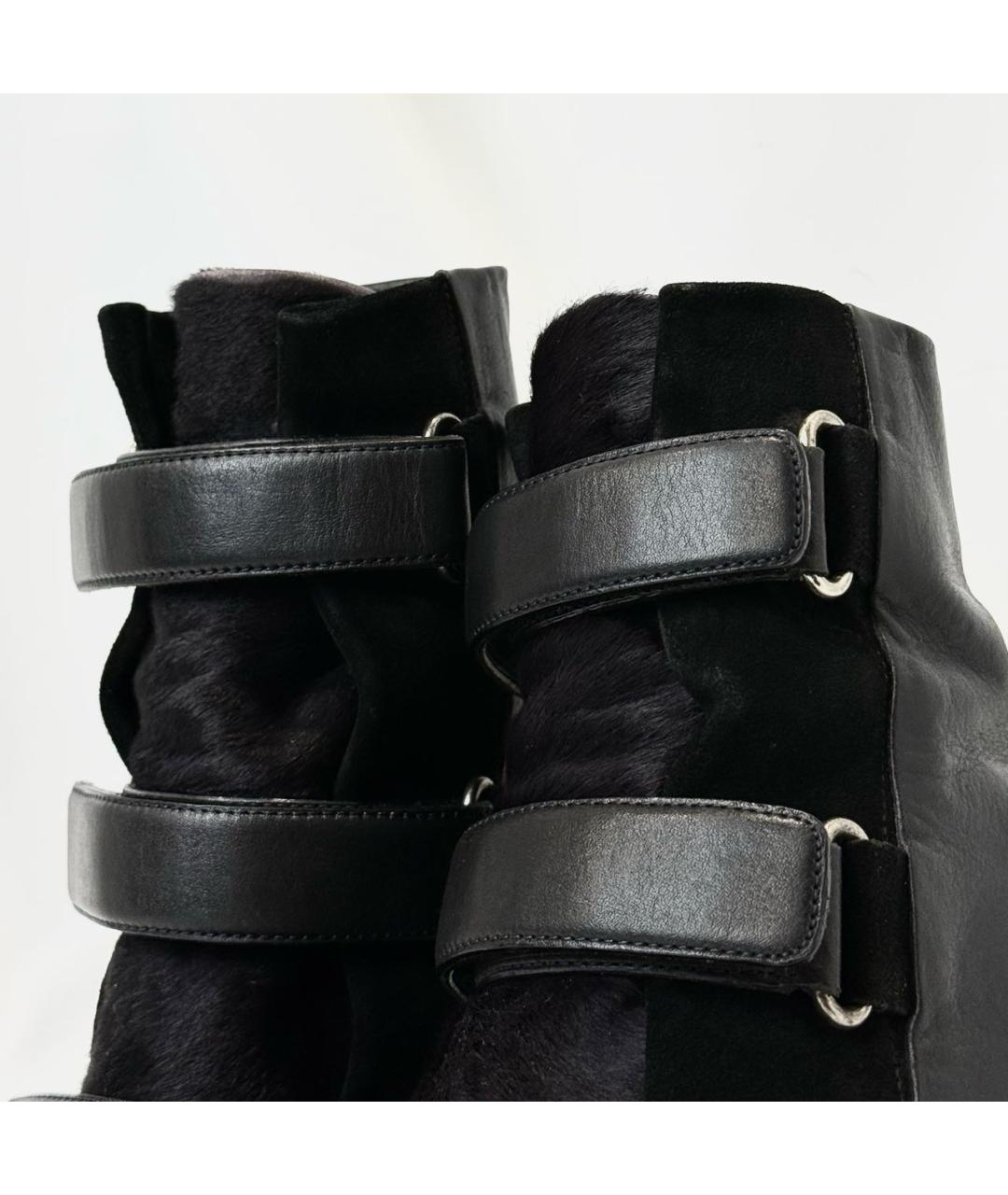 ISABEL MARANT Черные кожаные ботильоны, фото 6