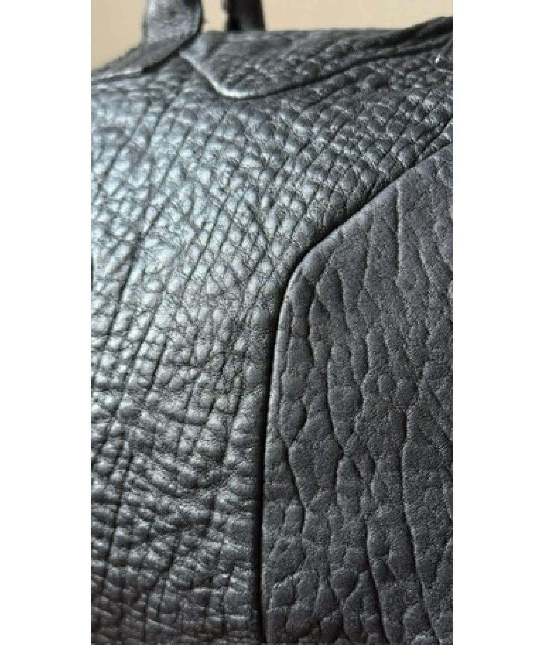 SAINT LAURENT Черная кожаная дорожная/спортивная сумка, фото 6